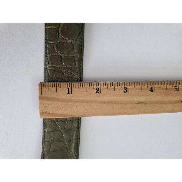 Lejon Alligator Grain Steerhide Leather Belt L Made In USA - Picture 10 of 10